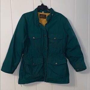Vtg‎ Eddie Bauer green goose down filled coat